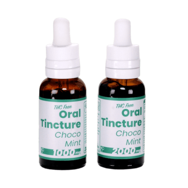 choco mint thc free oral tincture